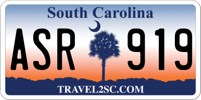 SC license plate ASR919