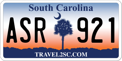 SC license plate ASR921