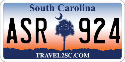 SC license plate ASR924