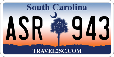 SC license plate ASR943