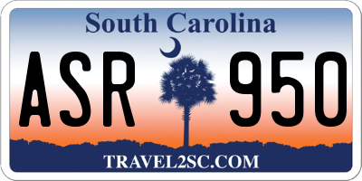 SC license plate ASR950