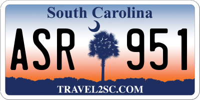 SC license plate ASR951