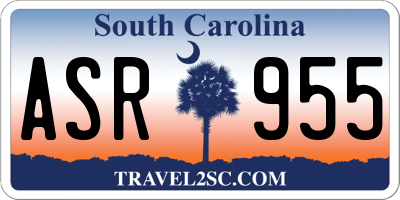 SC license plate ASR955