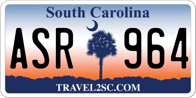 SC license plate ASR964