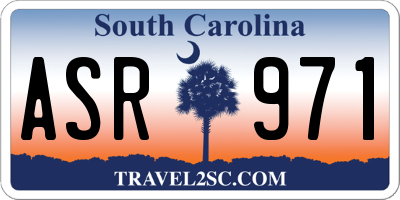 SC license plate ASR971