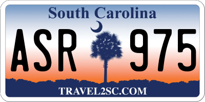 SC license plate ASR975