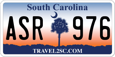 SC license plate ASR976