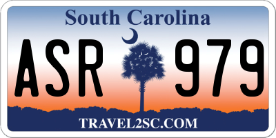 SC license plate ASR979