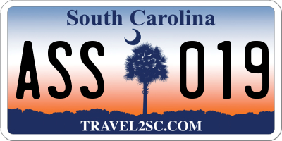 SC license plate ASS019