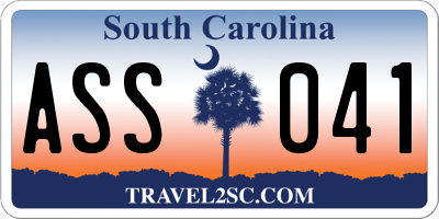 SC license plate ASS041