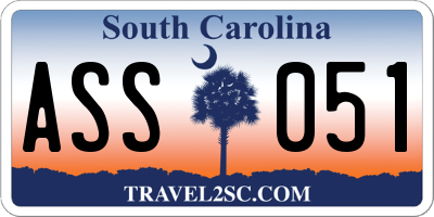 SC license plate ASS051
