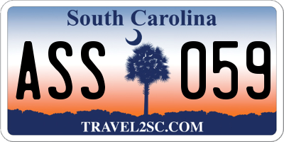 SC license plate ASS059