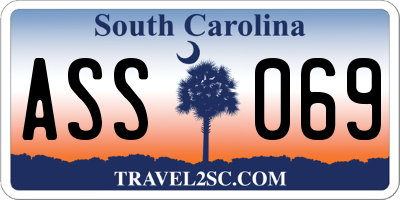 SC license plate ASS069