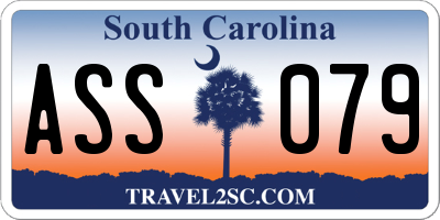 SC license plate ASS079