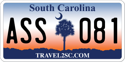 SC license plate ASS081