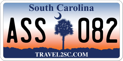 SC license plate ASS082