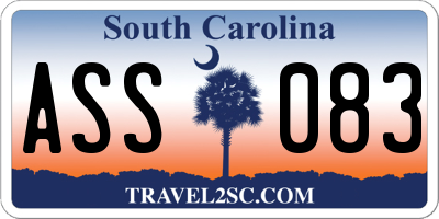 SC license plate ASS083