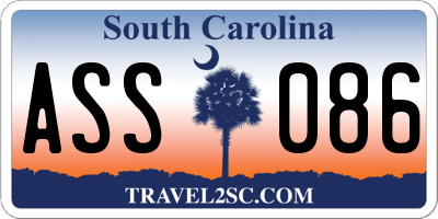 SC license plate ASS086