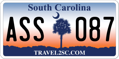 SC license plate ASS087