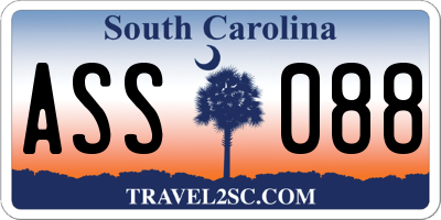SC license plate ASS088