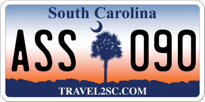 SC license plate ASS090