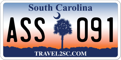 SC license plate ASS091