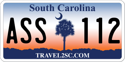 SC license plate ASS112