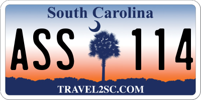SC license plate ASS114