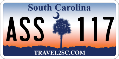 SC license plate ASS117