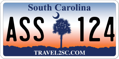 SC license plate ASS124