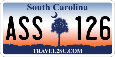 SC license plate ASS126