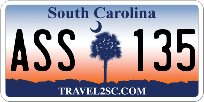 SC license plate ASS135