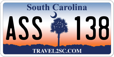 SC license plate ASS138