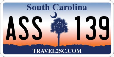 SC license plate ASS139