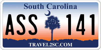SC license plate ASS141