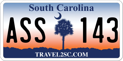 SC license plate ASS143