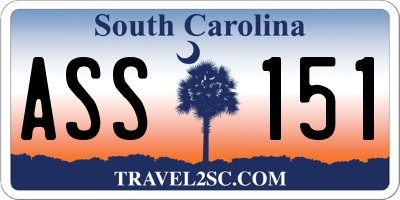 SC license plate ASS151