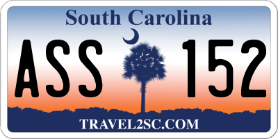 SC license plate ASS152