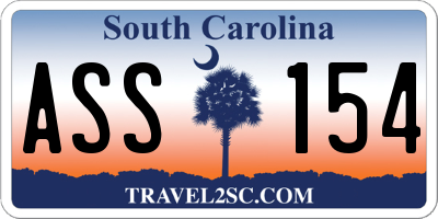 SC license plate ASS154