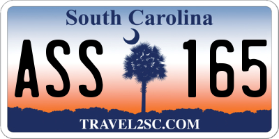 SC license plate ASS165
