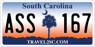 SC license plate ASS167