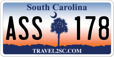 SC license plate ASS178