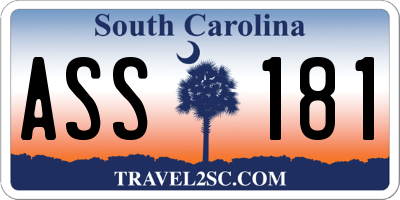 SC license plate ASS181