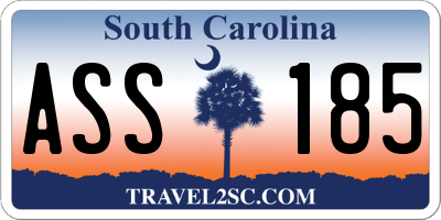 SC license plate ASS185