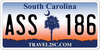 SC license plate ASS186