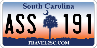 SC license plate ASS191