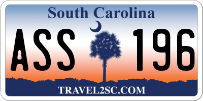 SC license plate ASS196