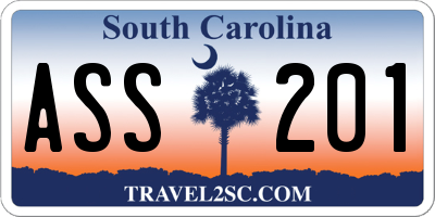 SC license plate ASS201