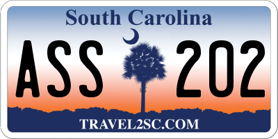 SC license plate ASS202