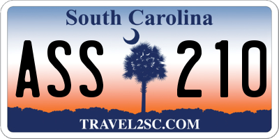 SC license plate ASS210